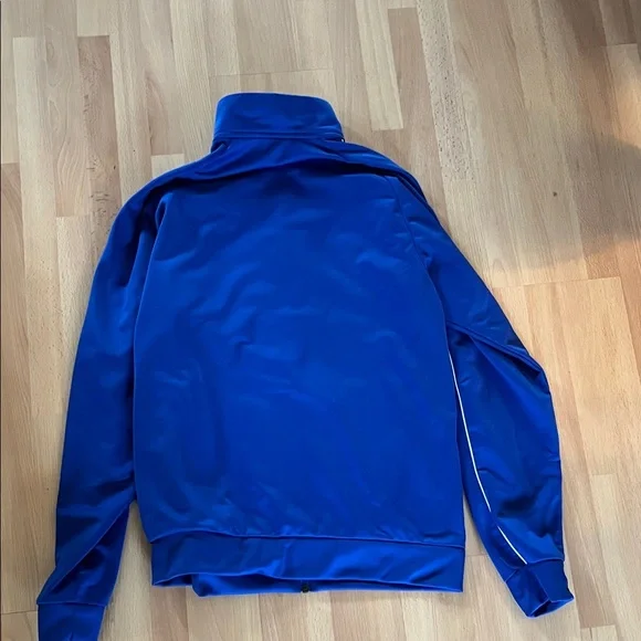 adidas Men's Blue Full-Zip Performance Track Jacket